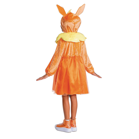 Kids Pokmon Flareon Hooded Dress Costume