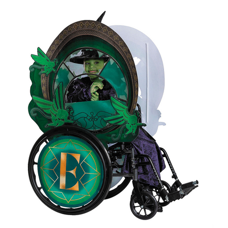 Kids Adaptive Wicked Elphaba Wheelchair Cover Costume Accessory