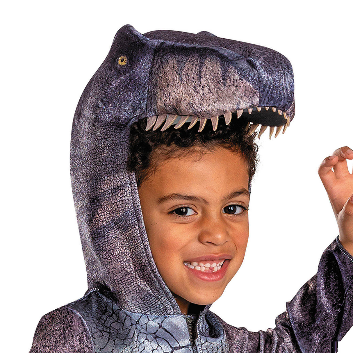 Kids Classic Jurassic World Rebirth T-Rex Hooded Jumpsuit Costume