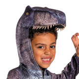 Kids Classic Jurassic World Rebirth T-Rex Hooded Jumpsuit Costume