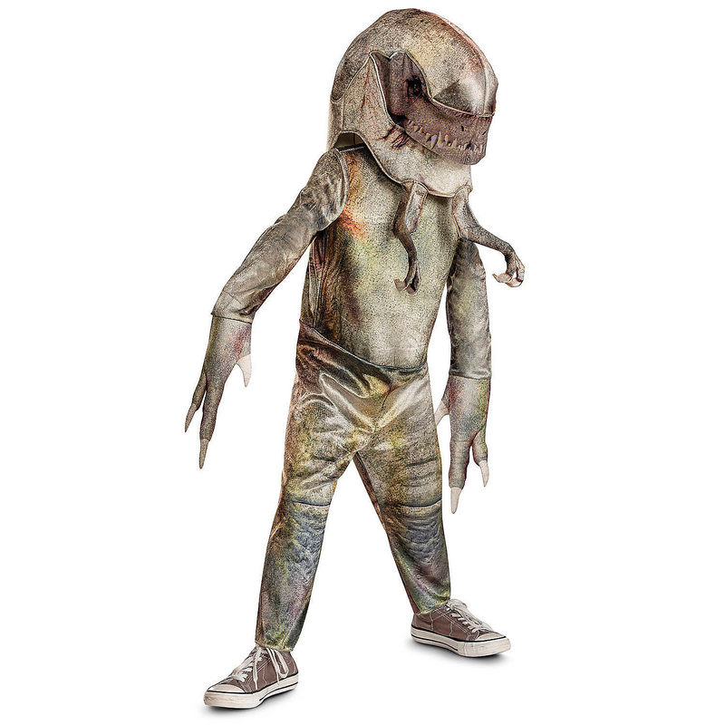 Kids Classic Jurassic World Rebirth Distortus Rex Hooded Jumpsuit for Fun Costume Parties and Imaginative Play