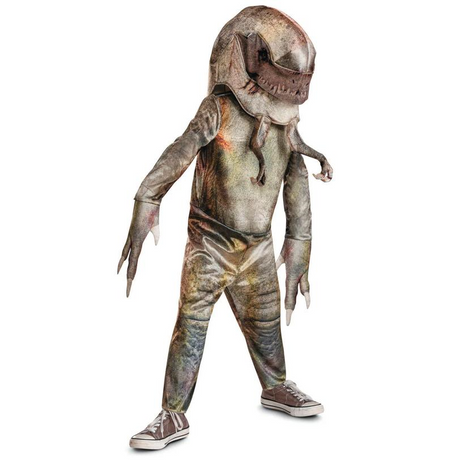 Kids Classic Jurassic World Rebirth Distortus Rex Hooded Jumpsuit Costume