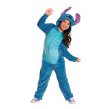Kids Adaptive Disneys Lilo & Stitch Stitch Hooded Jumpsuit Costume