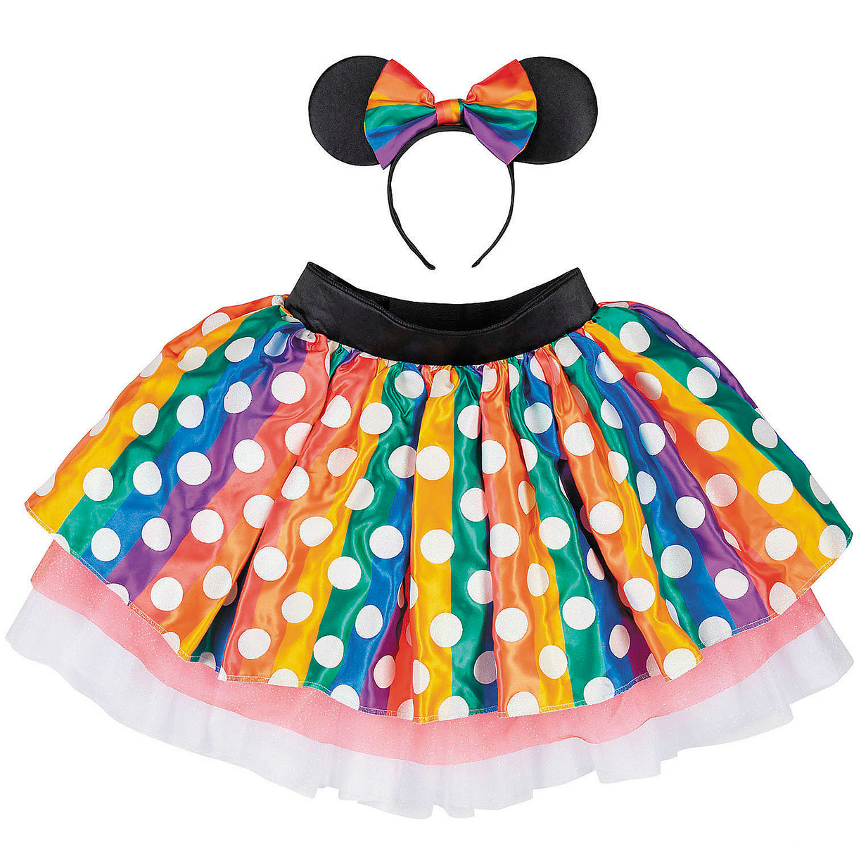Adults Disney Minnie Mouse 25 Pride Tutu Costume Kit