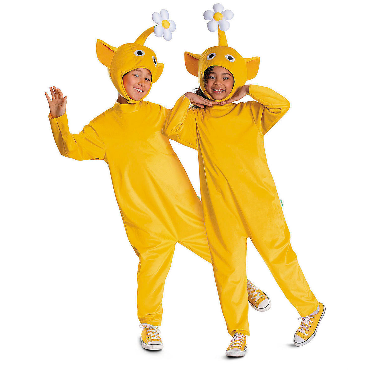 Kids Classic Pikmin Yellow Pikmin Jumpsuit Costume for Halloween Parties School Events and Trick or Treating