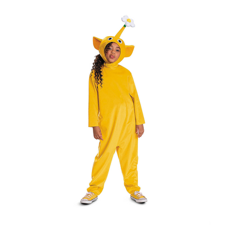 Kids Classic Pikmin Yellow Pikmin Jumpsuit Costume