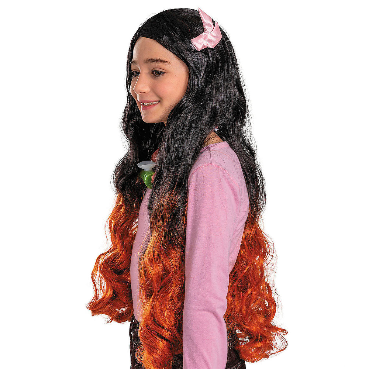 Kids Nezuko Kamado Costume Accessory Kit for Demon Slayer Anime Fans and Halloween Fun