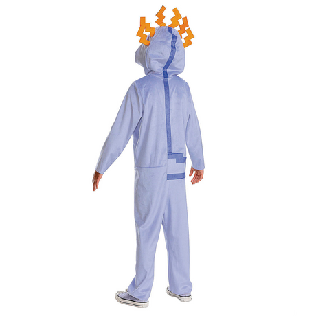 Kids Classic Minecraft Purple Axolotl Hooded Jumpsuit Costume