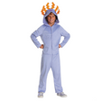 Kids Classic Minecraft Purple Axolotl Hooded Jumpsuit Costume