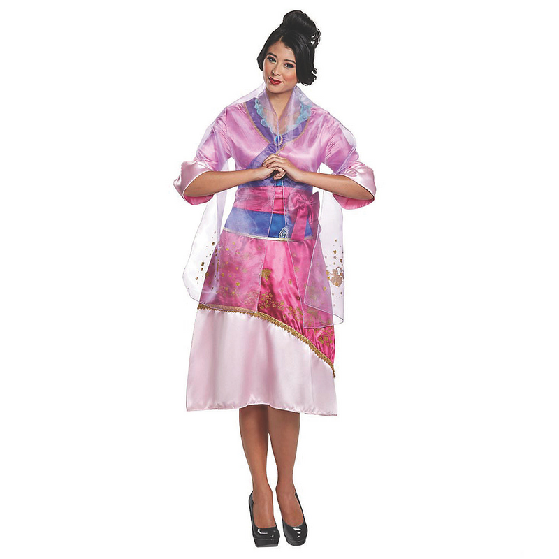 Mulan deluxe character costume for Halloween and dress-up