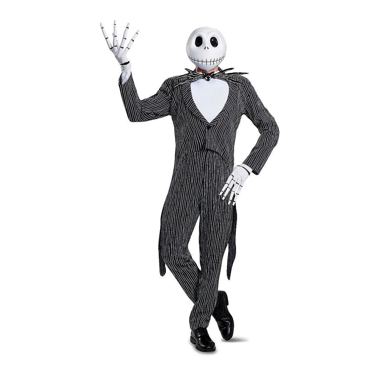 Adults Prestige Jack Skellington Costume for Halloween Dress Up Disney Themed Events and Costume Parties