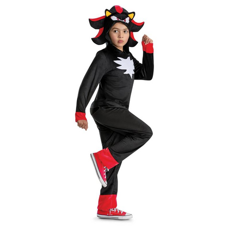 Kids Classic Sonic the Hedgehog Shadow Hooded Jumpsuit Costume