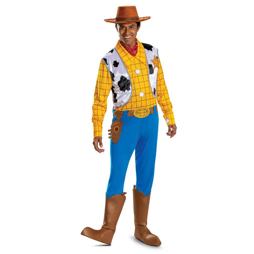 Adults Deluxe Disney Pixar Toy Story Woody Jumpsuit Costume