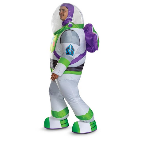 Adults Inflatable Disney Pixar Toy Story Buzz Lightyear Costume with Helmet - One Size