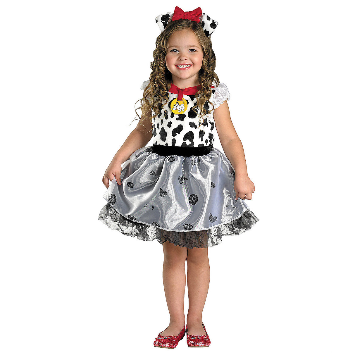 Adorable Toddler Girl's Dalmation Classic Costume for Halloween Parties Dress Up and Imaginative Play