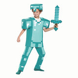 Deluxe Minecraft Armor Child Costume for Halloween Parties and Creative Play
