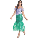 Enchanting Ariel Deluxe Adult Costume for Disney Princess Celebrations and Halloween Events