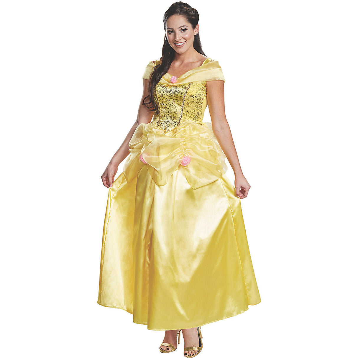 Exquisite Belle Deluxe Adult Costume for Halloween Parties Disney Themed Events and Dress-Up Fun