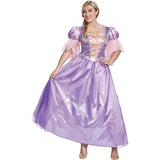 Disney Rapunzel Deluxe Adult Costume for Halloween Parties and Fantasy Dress Up Events