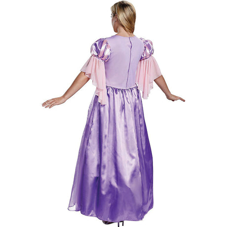 Disney Rapunzel Deluxe Adult Costume for Halloween Parties and Fantasy Dress Up Events
