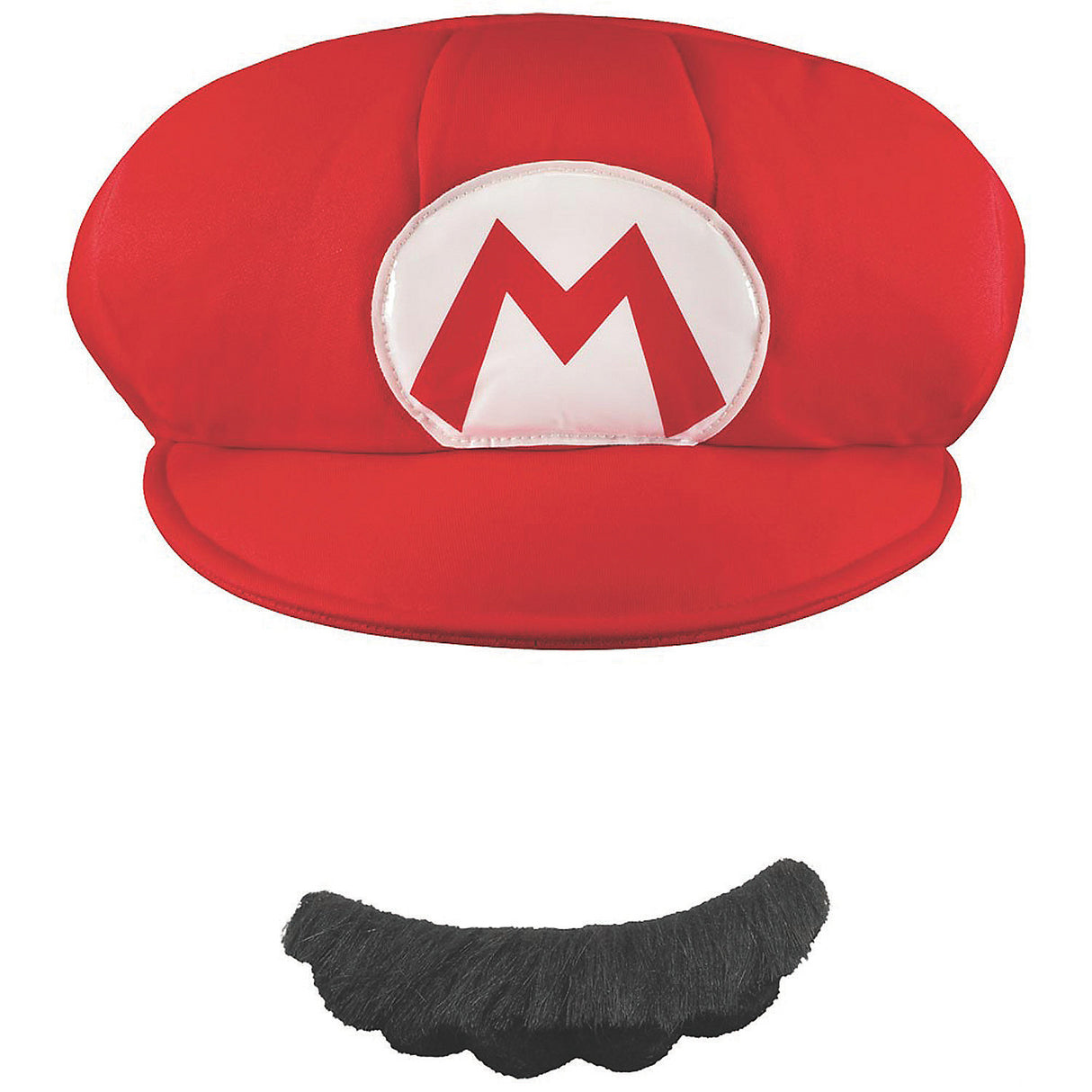Classic Adult Mario Hat and Mustache for Halloween Parties Superhero Dress Up and Costume Events