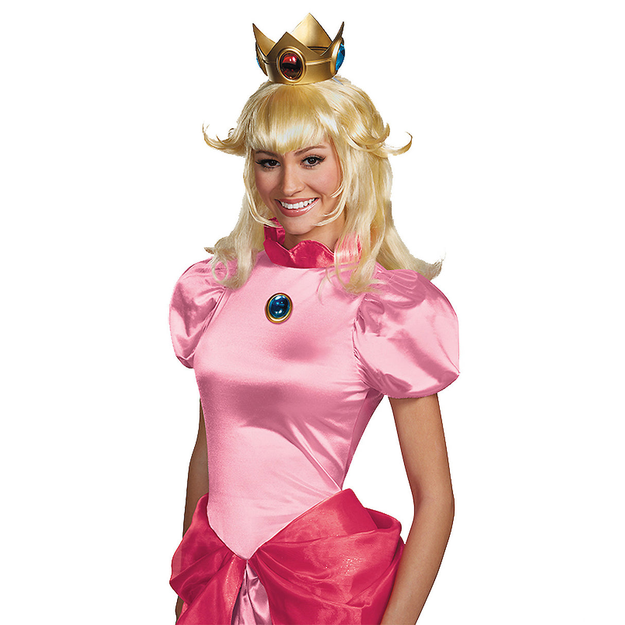 Authentic Princess Peach Adult Wig for Halloween Costume Parties and Themed Events