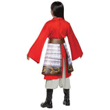 Deluxe Mulan Hero Red Dress for Kids Halloween Parties and Dress-Up Events