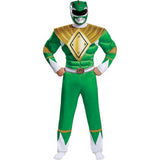 Transform into Green Ranger Classic Muscle Ad Costume for Halloween Parties and Superhero Dress Up Events