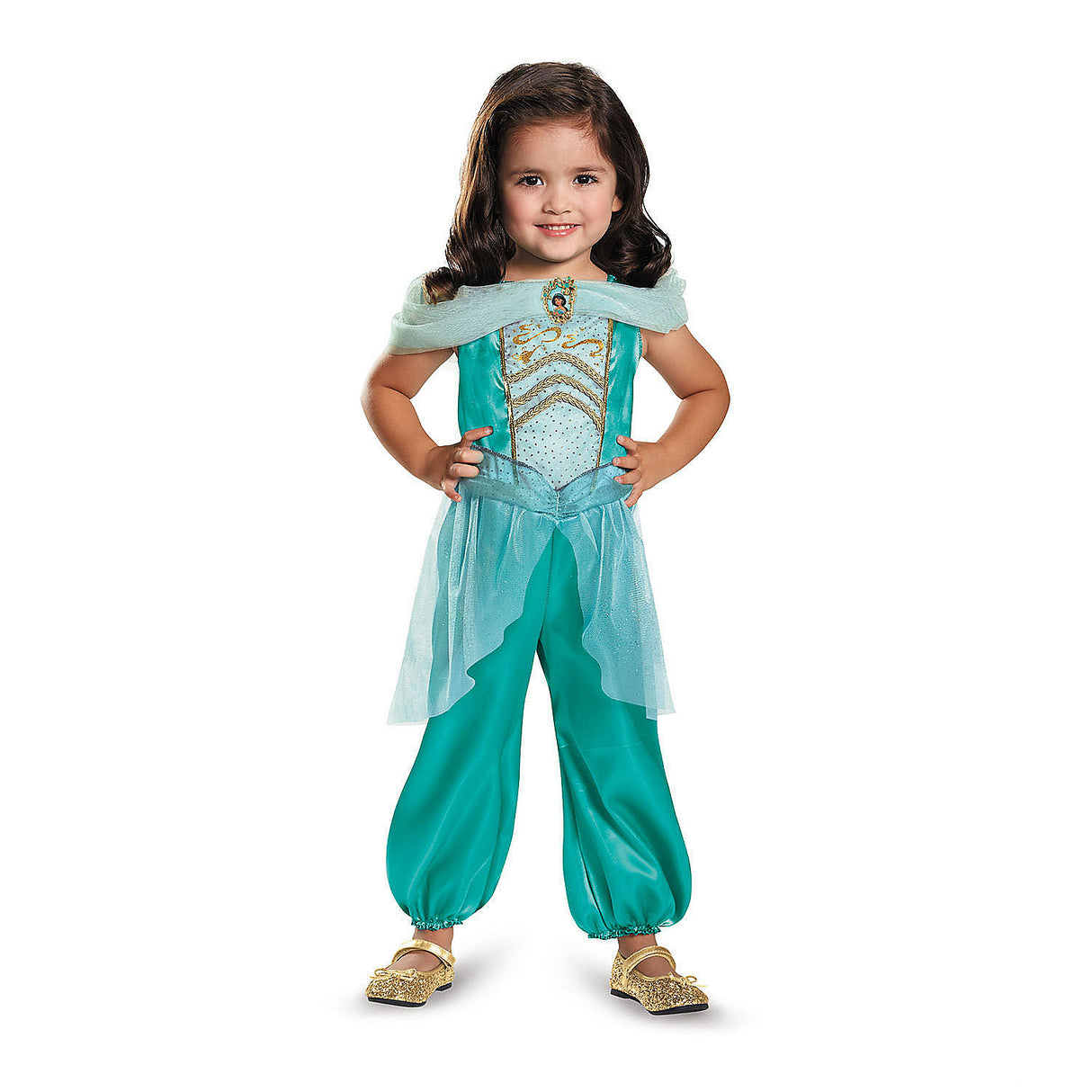 Classic Disney Aladdin Jasmine Costume for Toddler Dress Up and Halloween Fun