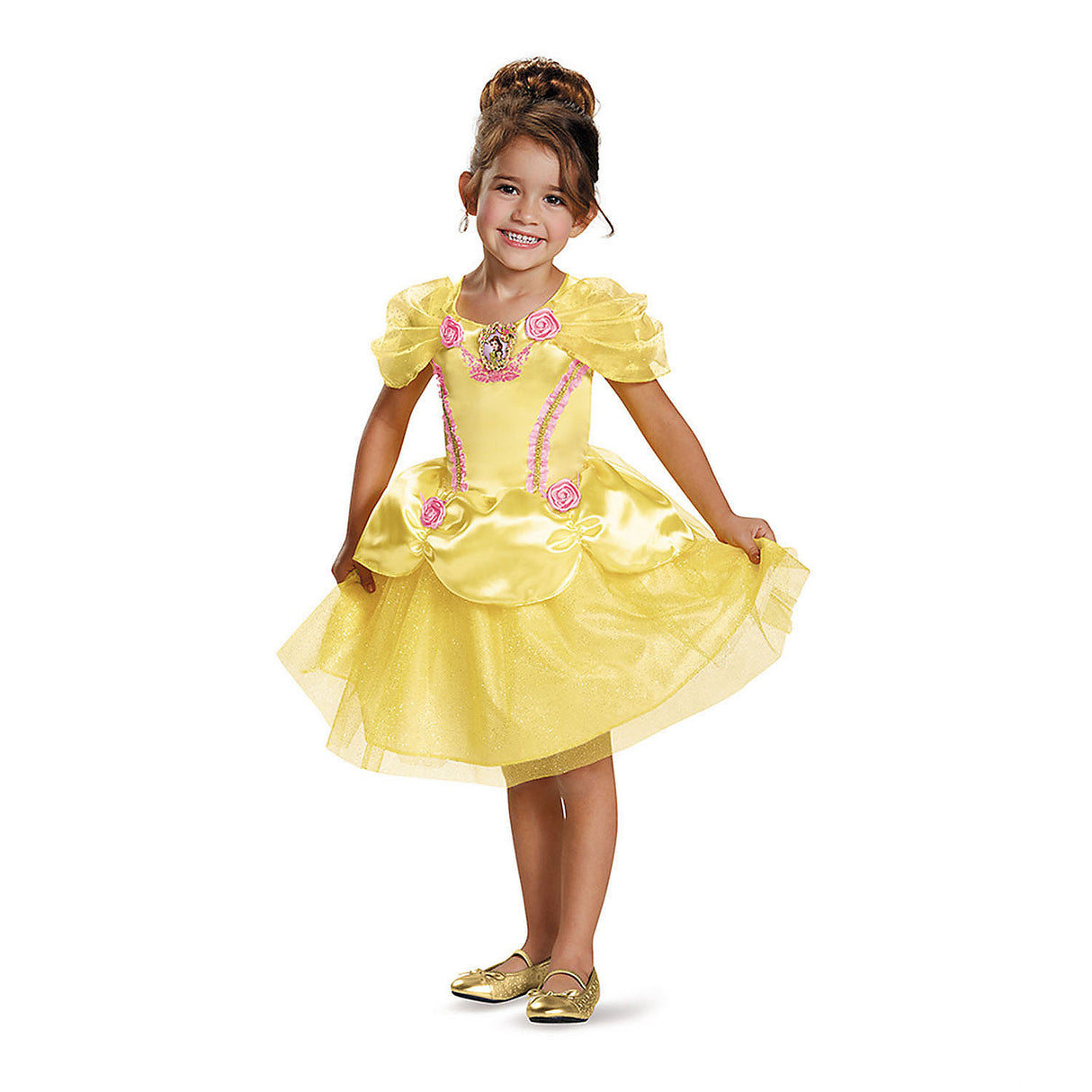Toddler Disney Belle Dress Costume for Halloween Parties Dress Up and Magical Adventures