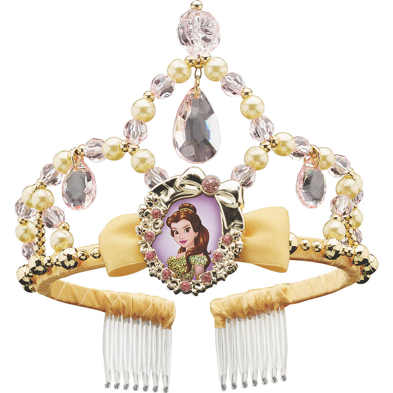 Stunning Belle Classic Child Tiara for Princess Parties Dress Up and Magical Celebrations