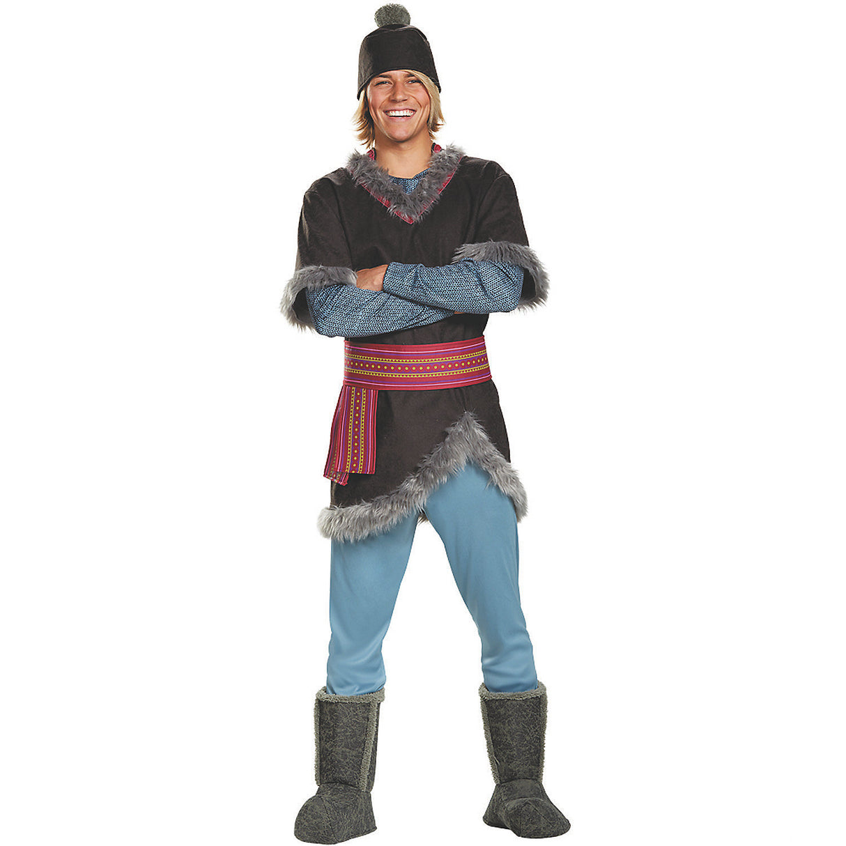 Kristoff Deluxe Adult Costume for Frozen Movie Fans Halloween Events and Themed Parties