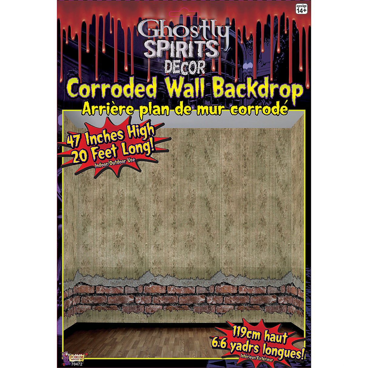 Decorative Wallpaper Roll for Haunted House Spooky Events and Halloween Decorations