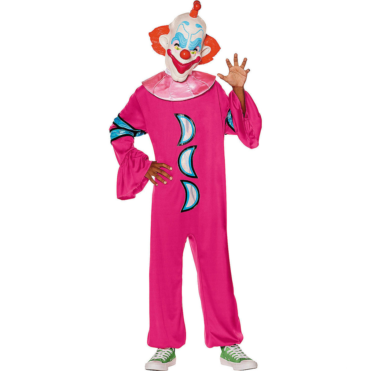 Kids Killer Klowns from Outer Space Slim Jumpsuit Costume for Halloween Parties and Fun Scary Adventures