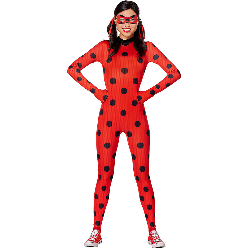 Deluxe Women's Miraculous Ladybug Costume for Halloween Parties Themed Events and Kids Dress Up