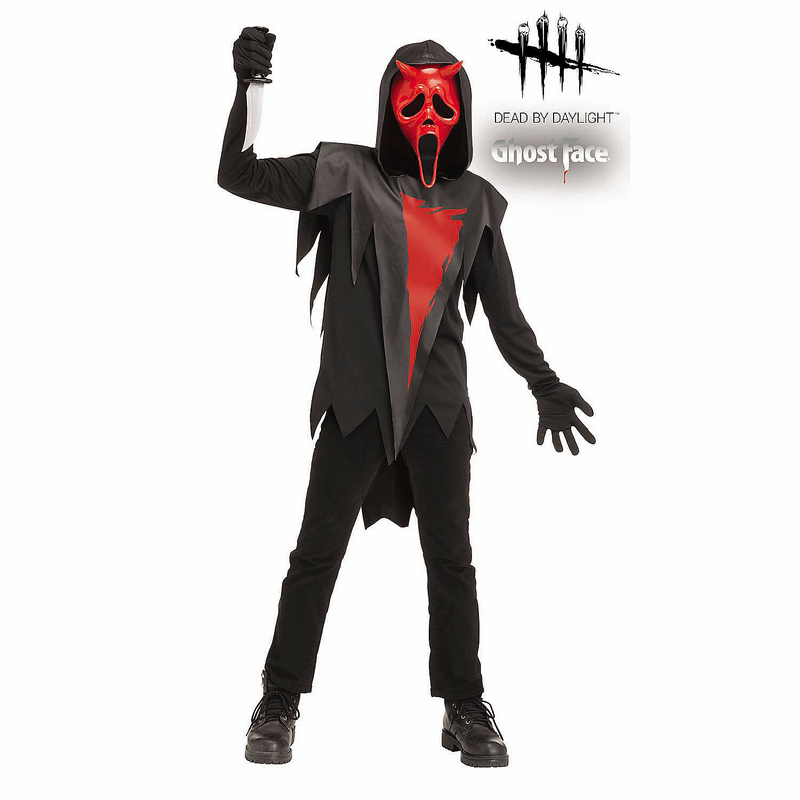 Kids Dead by Daylight Ghost Face Costume for Halloween Parties and Spooky Dress-Up Events
