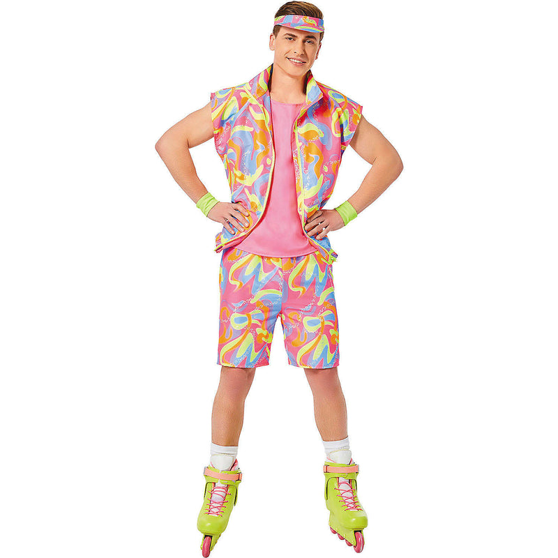 Barbie Movie Skating Ken Costume for Halloween Parties and Fun Dress-Up Events