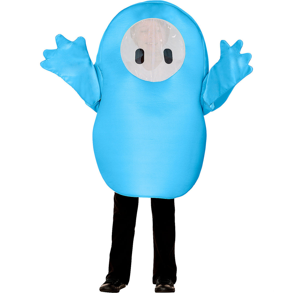 Kids Fall Guys Blue Polyester Tunic Costume for Halloween Parties and Fun Themed Events