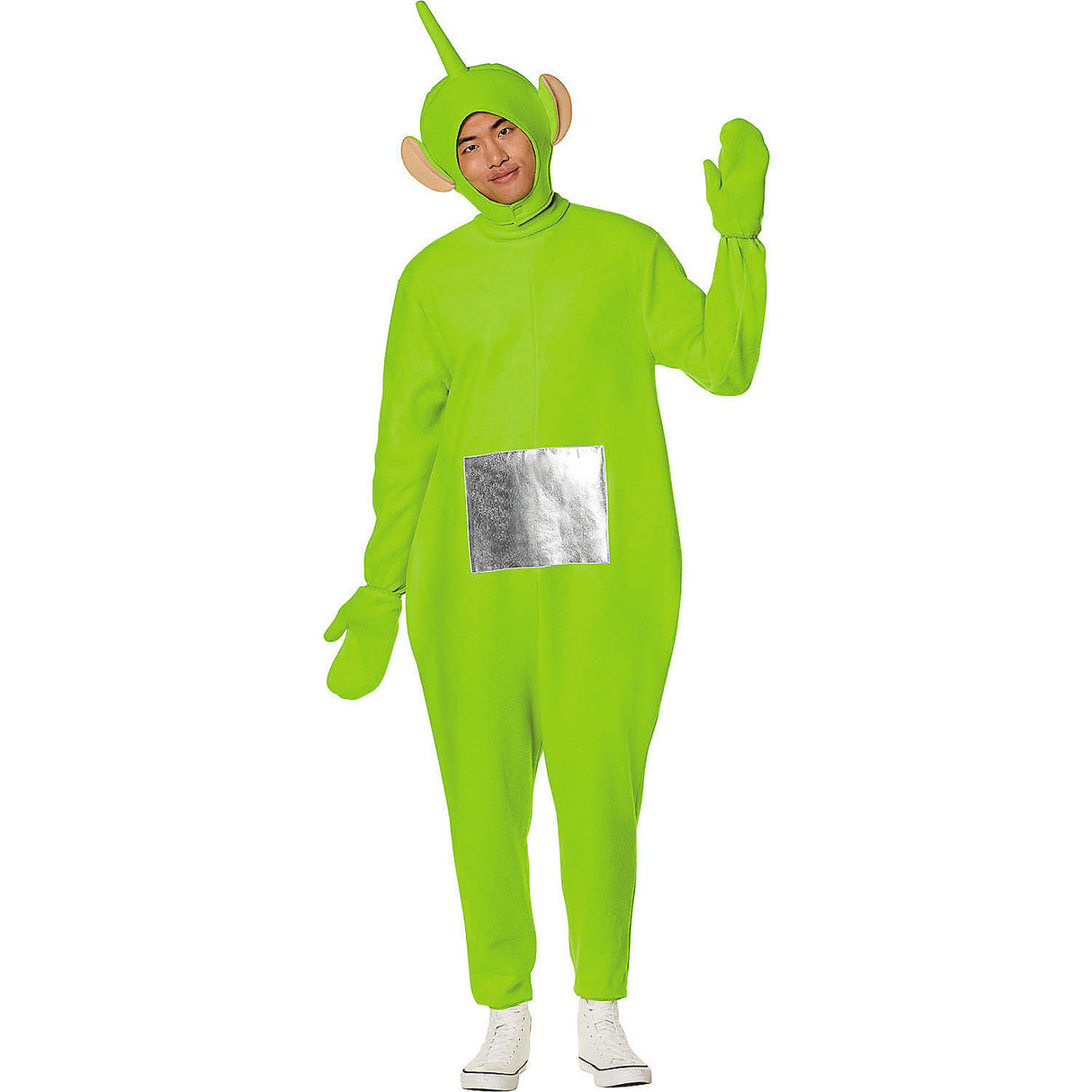 Adults Teletubbies Green Dipsy Jumpsuit Costume for Halloween Theme Parties and Role-Playing Fun