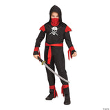 Classic Skull Ninja Black Child Costume for Halloween Parties Trick-or-Treating and Playtime Adventures