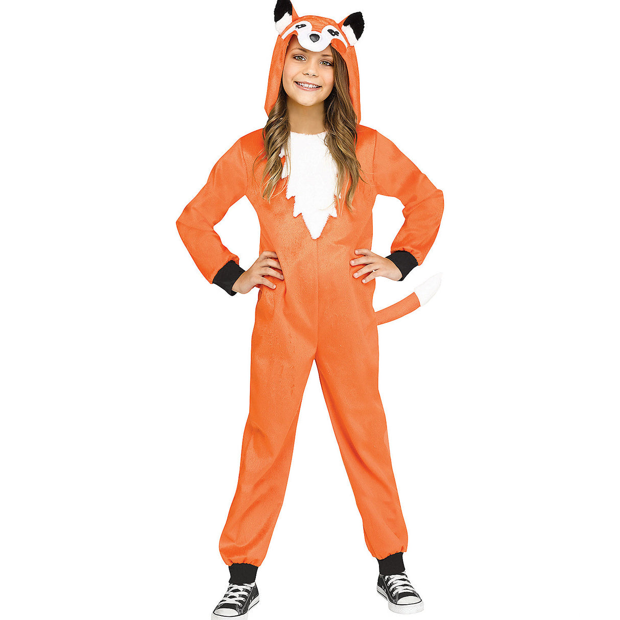 Cozy Child Fox Jumpsuit for Halloween Trick-or-Treating School Events and Creative Play