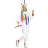 Adorable Child Rainbow Unicorn Costume for Halloween Parties Community Events and Magical Dress Up