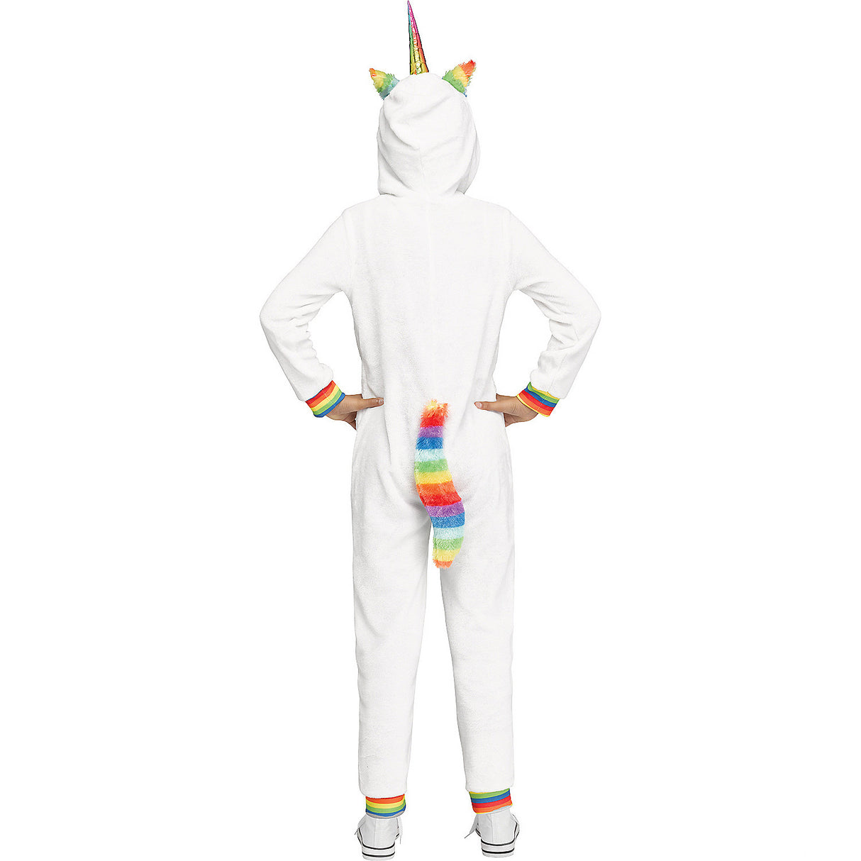 Adorable Child Rainbow Unicorn Costume for Halloween Parties Community Events and Magical Dress Up
