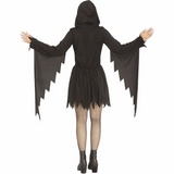 Adults Ghost Face Black Glitter Dress Costume