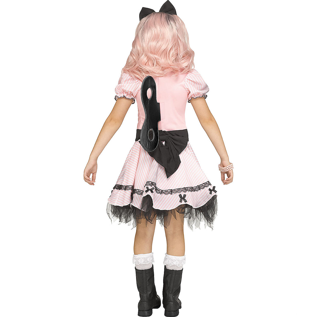 Charming Kids Wicked Wind-Up Doll Costume for Halloween Trick or Treating Community Events and Dress Up Fun