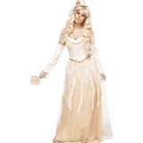 Elegant Womens Victorian Bride Costume for Halloween Parties and Themed Events
