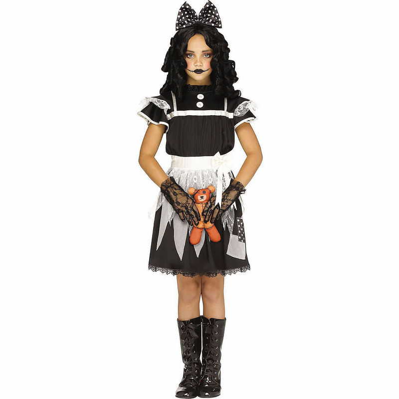 Kids Victorian Deadly Dolly Dress Costume