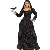 Elegant Wicked Queen Costume for Halloween Theme Parties and Character Dress-Up Events