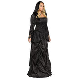 Elegant Wicked Queen Costume for Halloween Theme Parties and Character Dress-Up Events