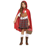 Charming Kid's Red Riding Hood Costume for Halloween Parties Dress Up and Creative Play